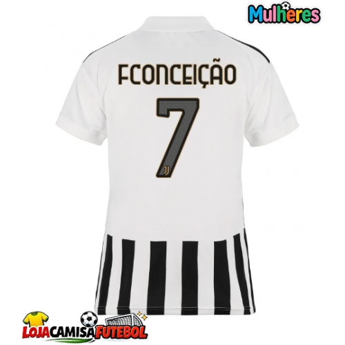 Camisa de Futebol Juventus Francisco Conceicao #7 Equipamento Principal Mulheres 2026-27 Manga Curta